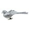 Northlight Glittered Bird Clip-On Christmas Ornament - 6" - Silver-tone